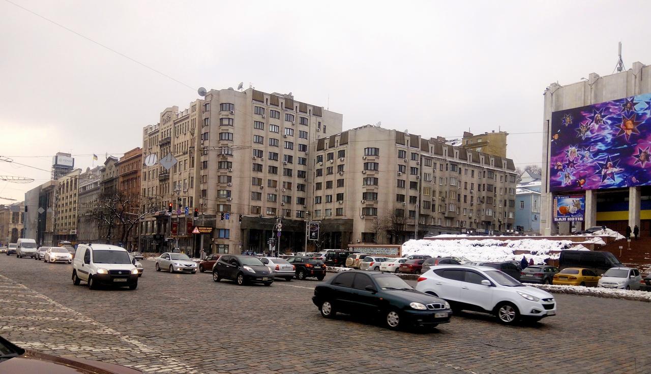 Apartment Triokhsviatytelskaya Street 3 Kiew Exterior foto